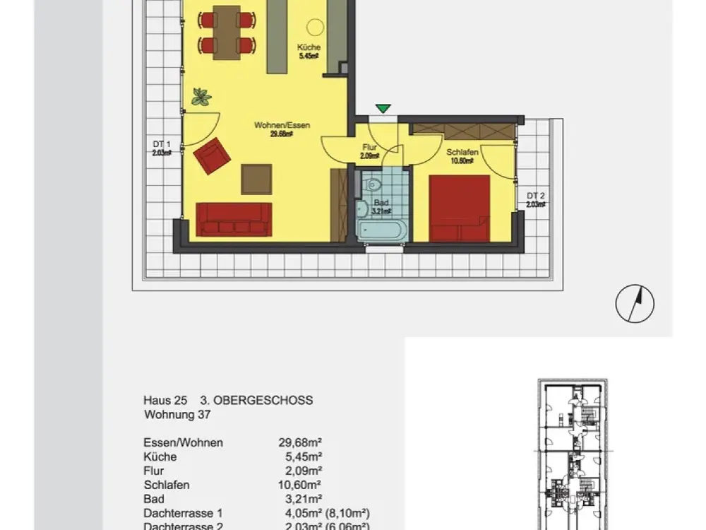 Charmante 2 Zimmer-Dachgeschosswohnung mit Wohlfühlfaktor!