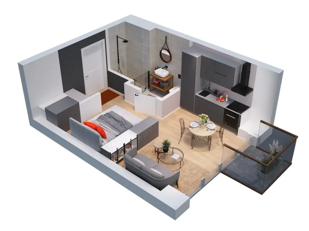 Stylish Studio Apartment in Hafen-City - VIBES-Wentzel Dr.