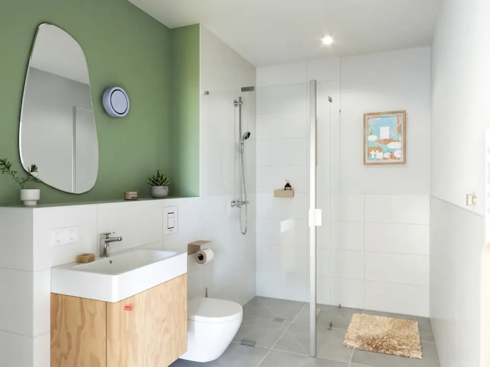Offen gestaltete 2-Zimmer-Neubau-Wohnung