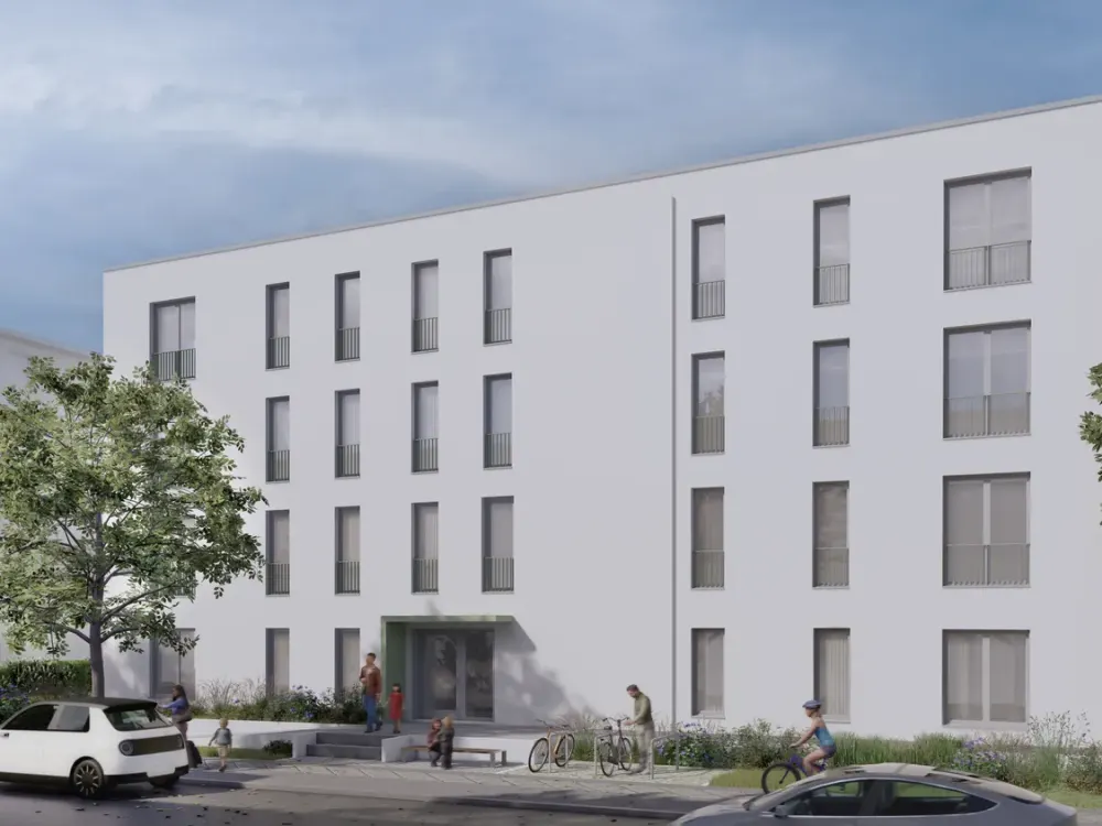Offen gestaltete 2-Zimmer-Neubau-Wohnung