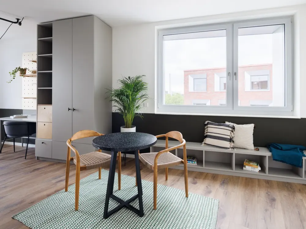 شقة استوديو مفروشة بالكامل في وسط مدينة مونستر | إيجار شامل | POHA House