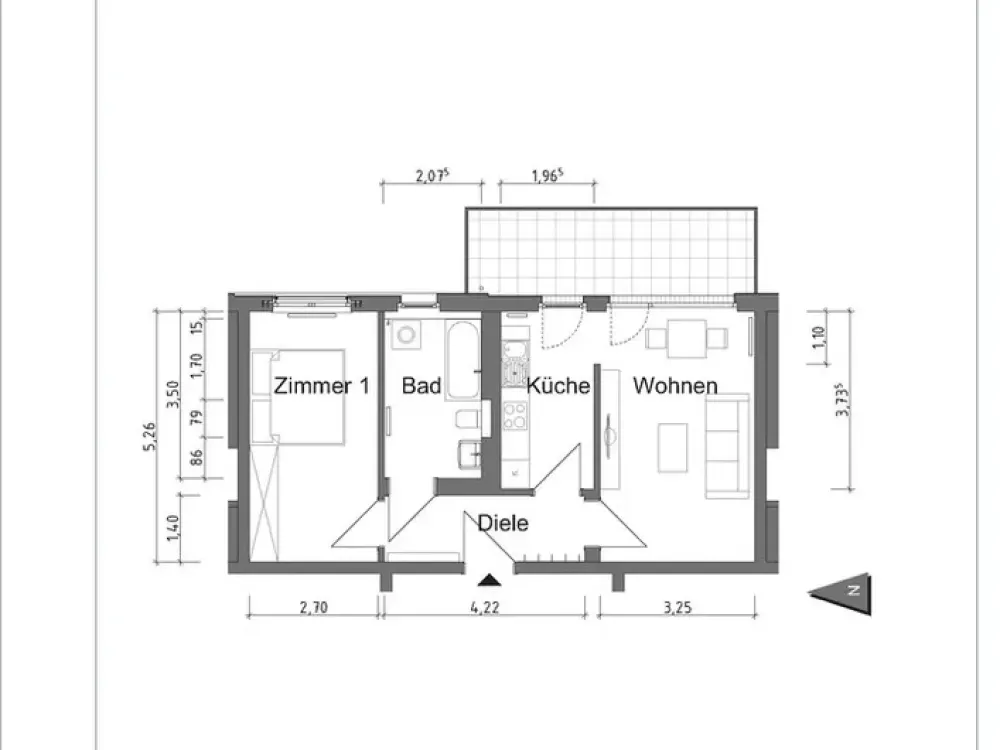 Bruno-Bürgel-Weg 41 A, 1.OG mitte