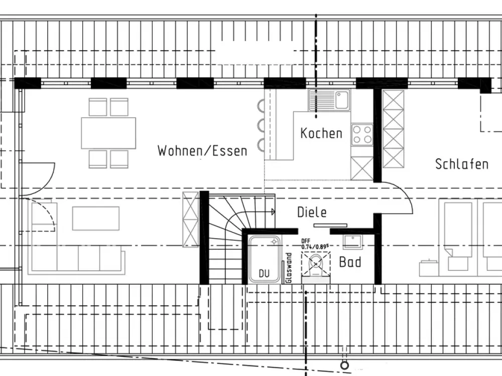 3 m² möblierte Firmenwohnung mit Seeblick | Hagnau am Bodensee | November-März