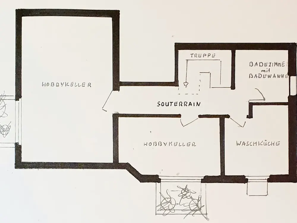 Erdgeschosswohnung mit Souterrain Zentral gelegen