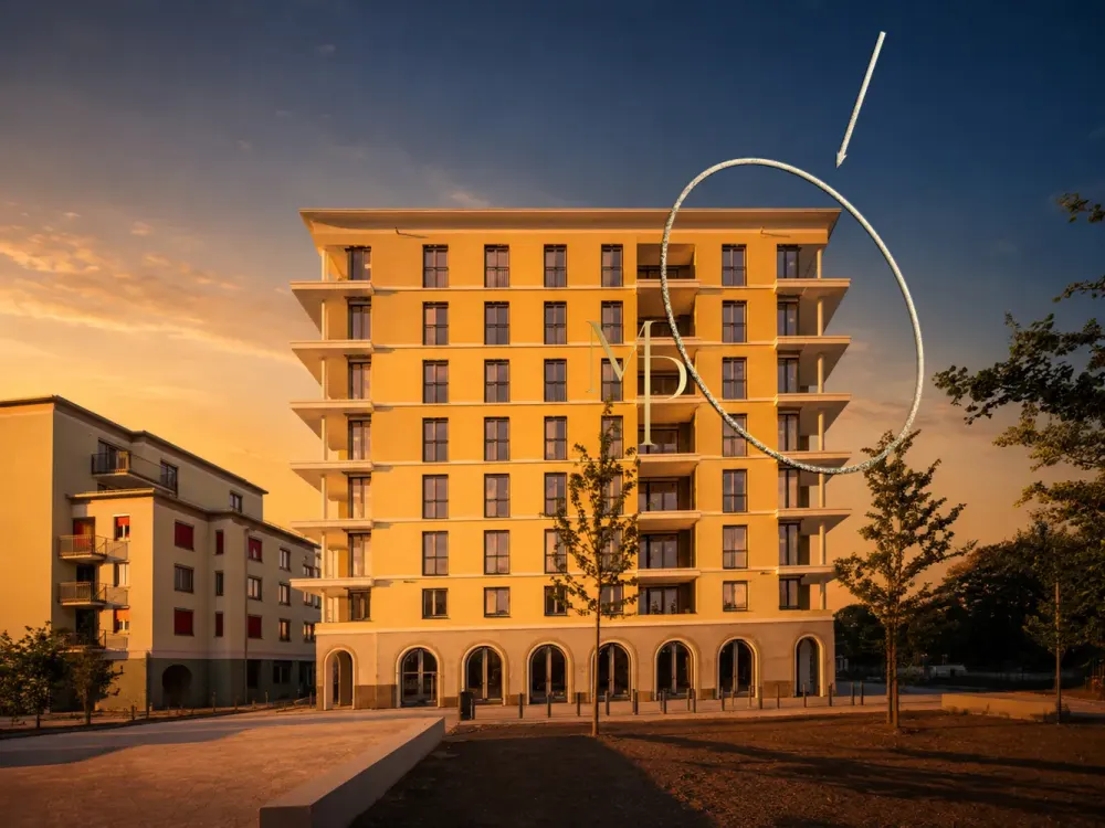 Luxus 2-Zimmer-Wohnung mit Süd-West Balkon