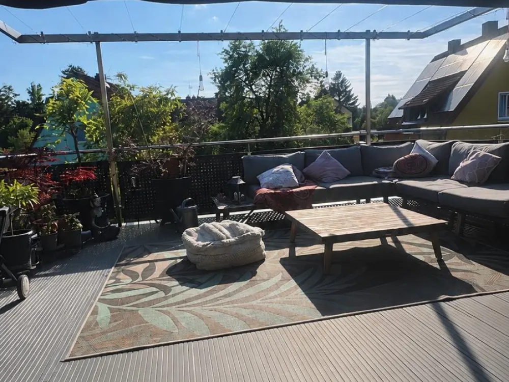 Exklusive 3-Zimmer-Wohnung mit Süd-West-Dachterrasse & Kamin