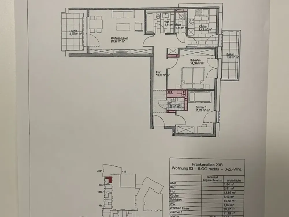 Moderne 3-Zimmer-Wohnung in bester Lage zu vermieten