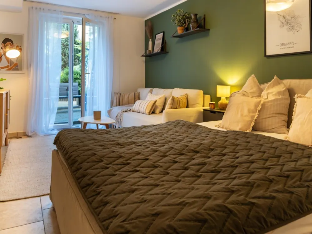 voll ausgestattete Wohnung inkl. Garten