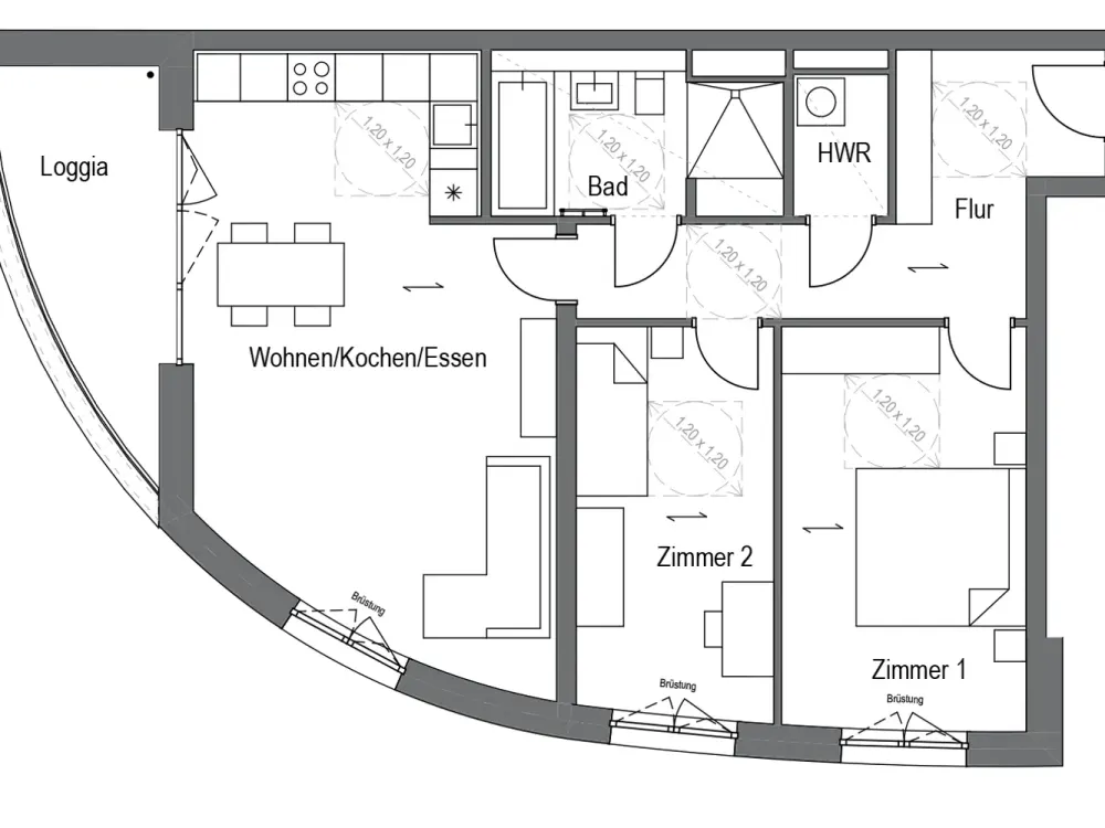 3-Zimmer-Wohnung mit Wasserblick und Einbauküche - mehrere Erstbezüge!