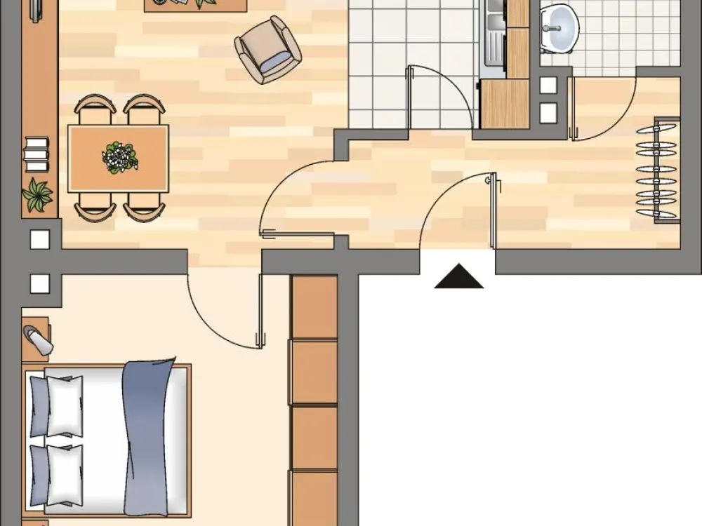 Demnächst frei! 2-Zimmer-Wohnung in Castrop-Rauxel Habinghorst