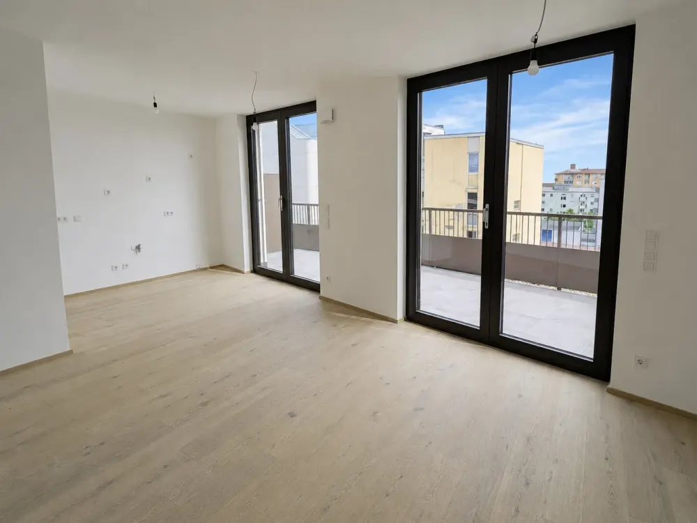 Morning sun on 40 m² roof terrace: 3-room new build apartment between Olympiapark and Nordbad (5.06)
