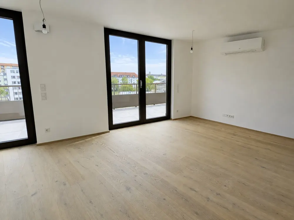 Morning sun on 40 m² roof terrace: 3-room new build apartment between Olympiapark and Nordbad (5.06)