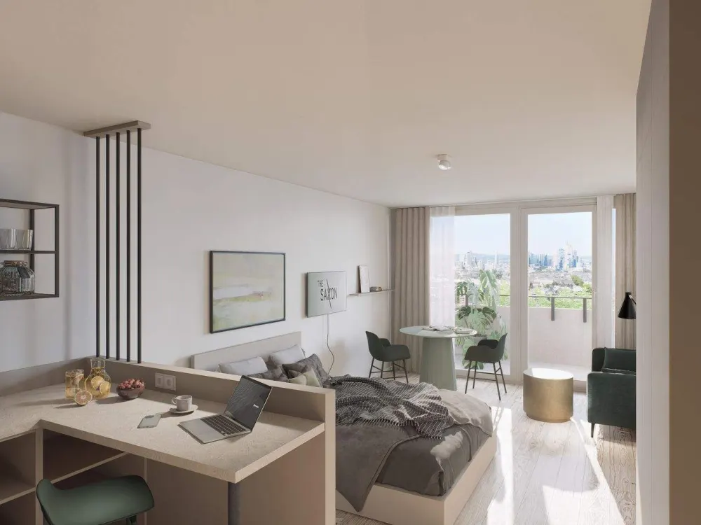 THE SAXXON: The Grand Studio - Skyline View 20% Early Bird Discount for 6 months: € 1.168 warm rent*