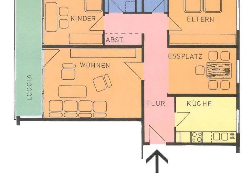 3-Zimmer-Wohnung mit Platz für die Familie