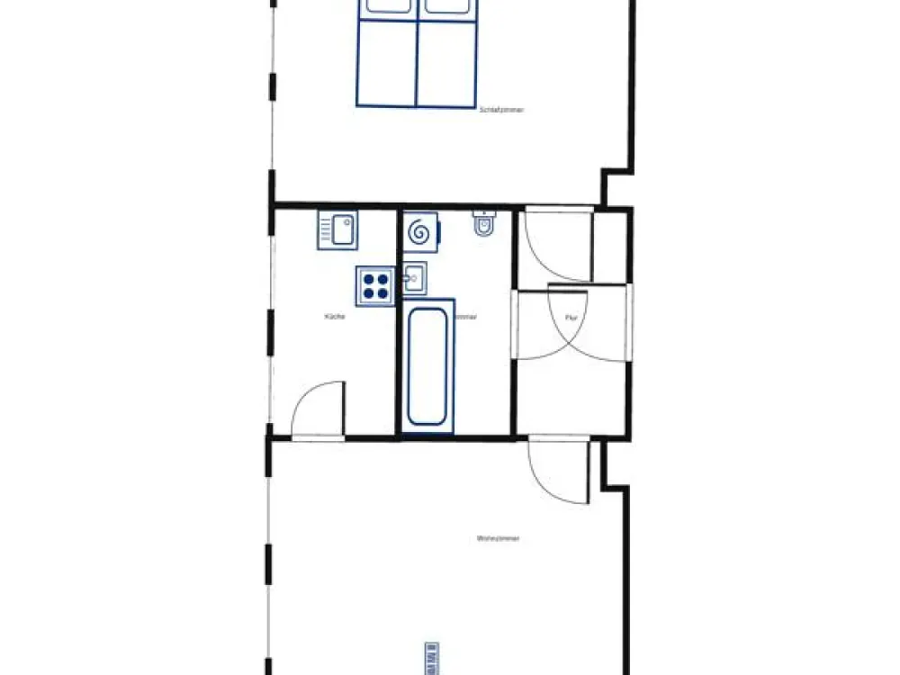 2-Zimmer-Küche-Bad in Markranstädt mit Gasetagenheizung!