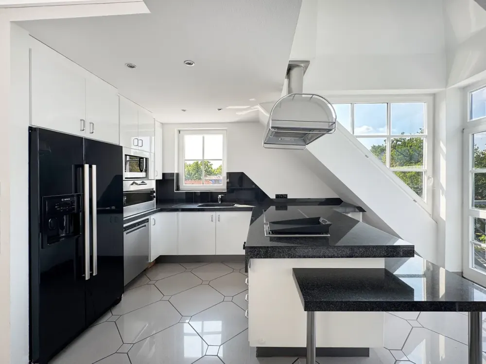 Exceptional Attic Apartment with Wellness Area and Fireplace