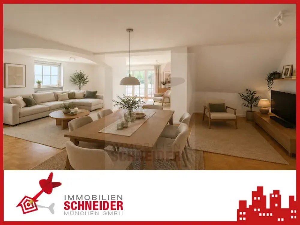 IMMOBILIEN SCHNEIDER - schöne 3,5 Zimmer Wohnung mit Süd-Balkon, eigenem Garten und neuwertigem Bad