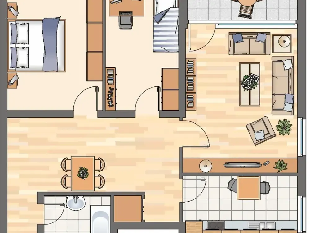 Bezugsfertige 3-Zimmer-Wohnung in Methler zu besichtigen, mit Laminatboden