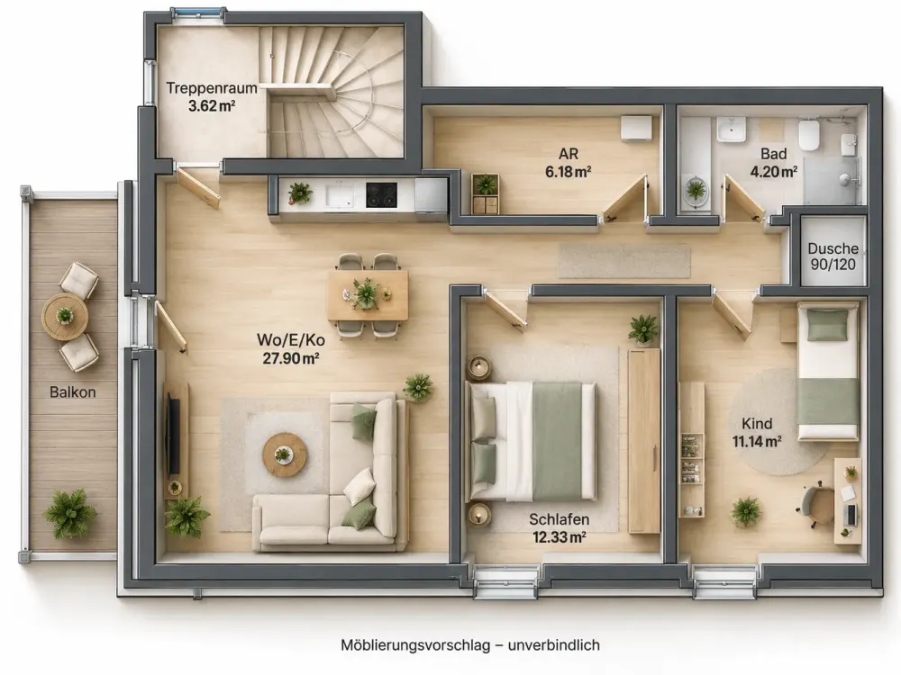 Home with 3 Rooms and Modern Amenities in Weyhe