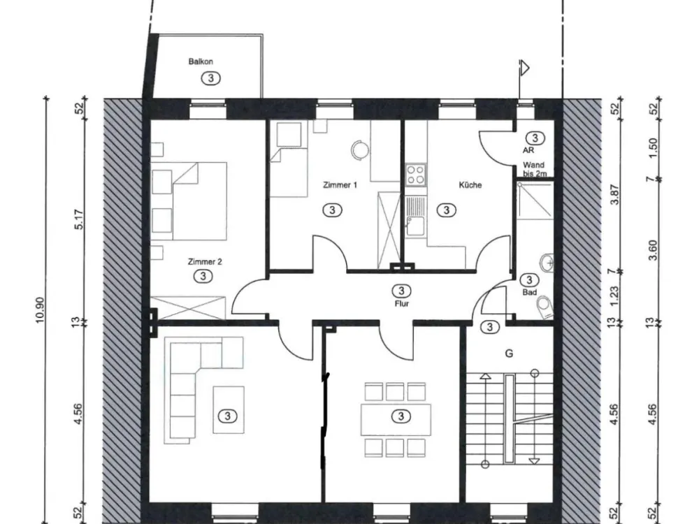 WG - 4 Zimmer mit Küche im Klinikviertel