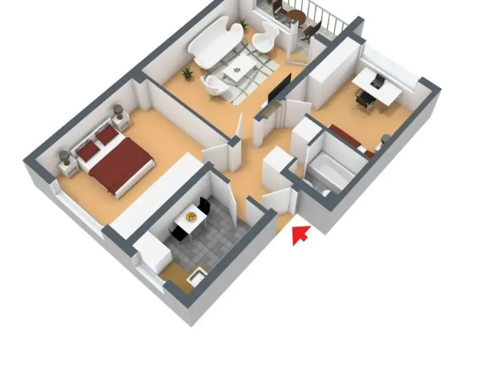 Schöne Erdgeschoß-Wohnung in Hagen-Vorhalle - 3-Zimmer-mit Balkon und neuem Badezimmer!