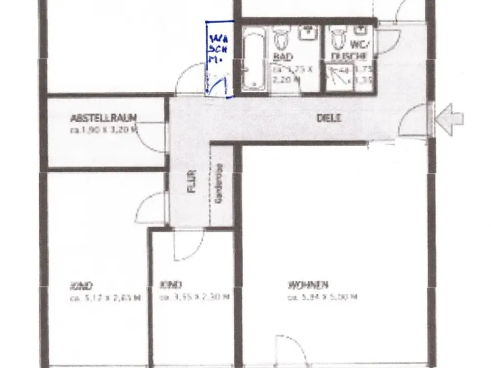 Beautiful, bright, sunny, quiet 4-room apartment, next to Rhein.Center in Köln-Weiden