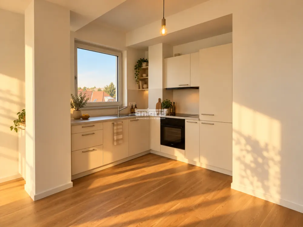 antaris Immobilien GmbH ** Wohnen am Schwemmbach, 3-Raum-Wohnung mit EBK & 2 Balkonen **