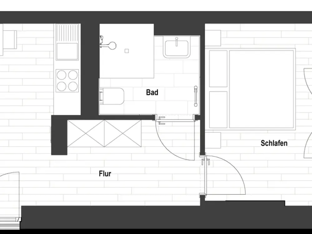 Sanierte 2-Zimmer Wohnung in Flingerns Herzstück (WE 1.01) | mit EBK und Terrasse!