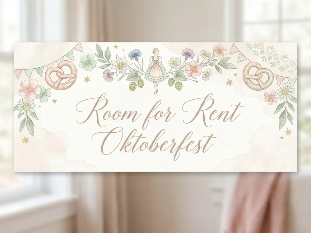 Oktoberfest Bedienung Servicekraft Zimmer vermieten rooms 4 Rent