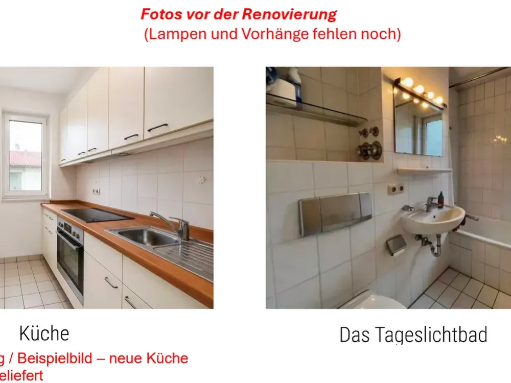 Helle 2-Zi-Wohnung am Ostpark | neuer EBK (WA-Anschluss) | Westbalkon | U-Bahn 80m | 2 Stellplätze