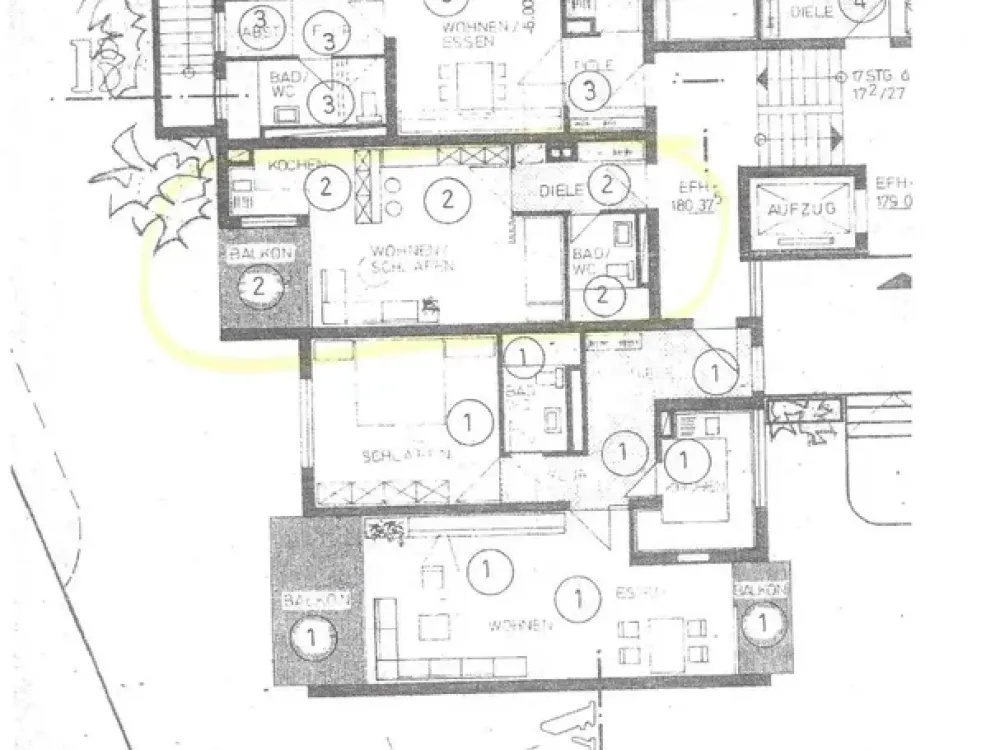 Karlsruhe: 1-Zimmer-Wohnung im Hochparterre mit Tiefgaragenstellplatz