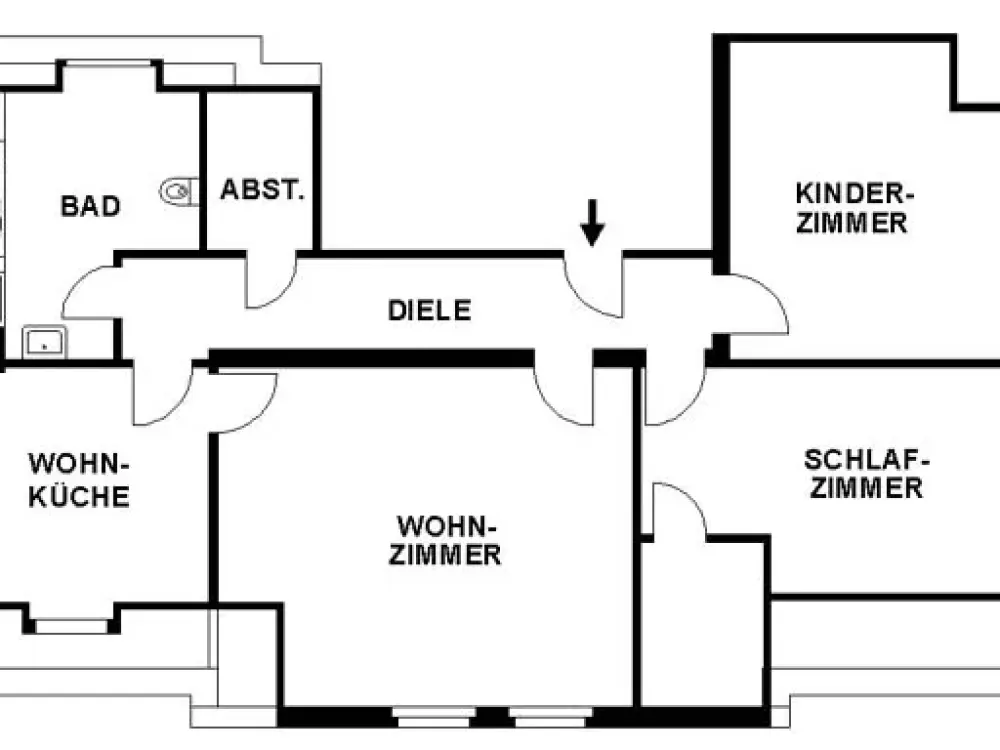 Spacious 3-Room Attic Apartment in Düsseldorf-Lierenfeld