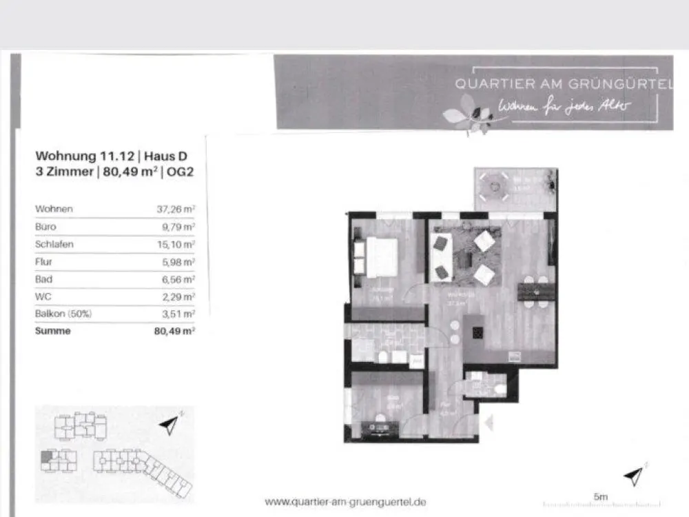 3 Zimmer Wohnung in Hürth
