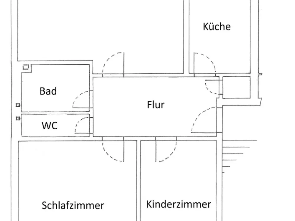 Ruhig gelegene 3-Zi-Wohnung mit Loggia in Krefeld-Fischeln