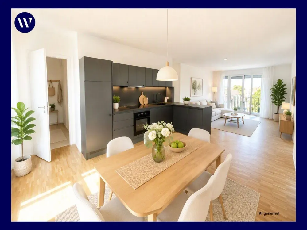 2 Monate mietfrei! 3 ZW mit Dachterrasse & Eckbalkon, Einbauküche, helles Neubauamiente, Aufzug