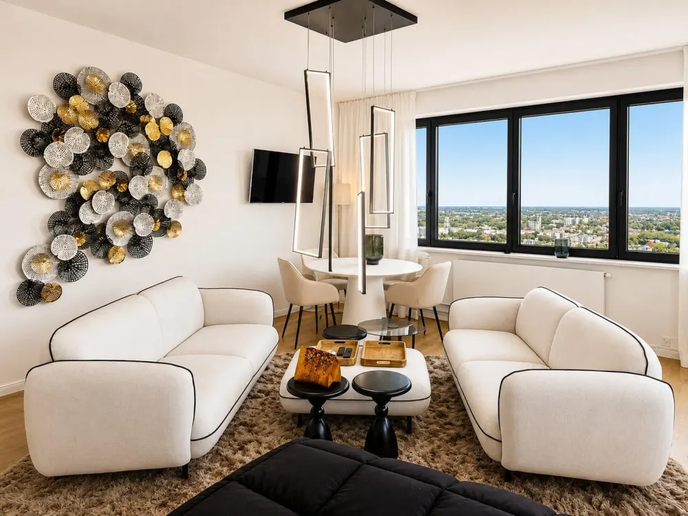 Fully furnished high-rise residence 29F/ W3 Panorama views over Hamburg