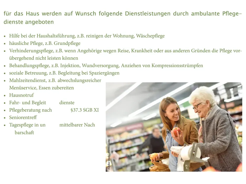 2 ZKB in Seniorenresidenz in Vellmar mit Versorgungsleistungen des Deutschen Roten Kreuzes