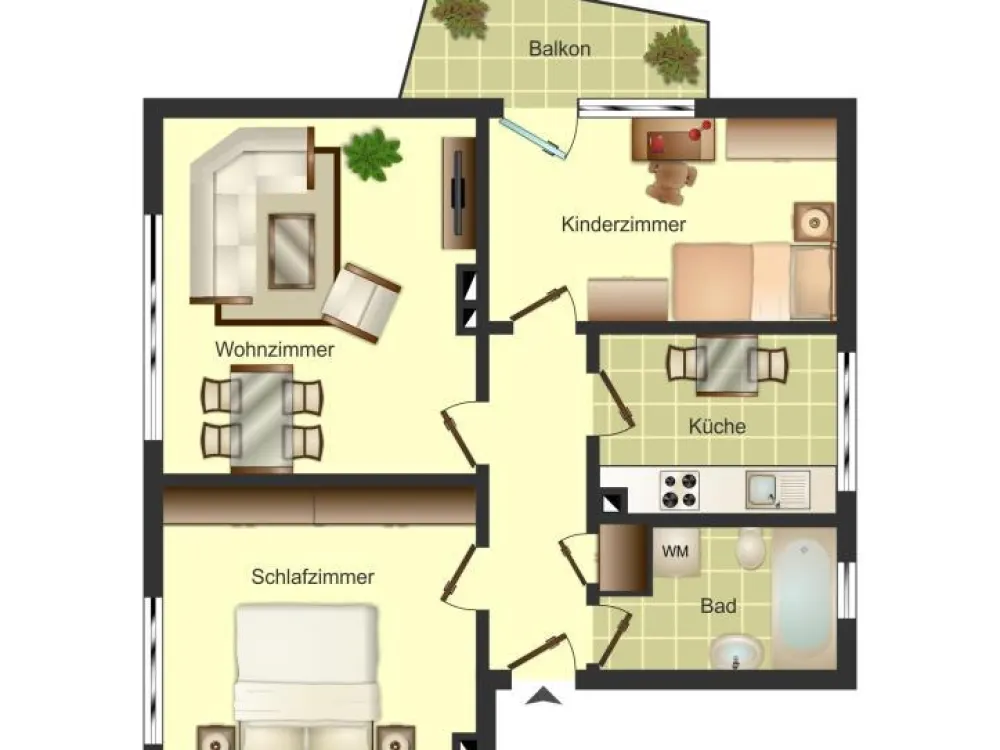 Demnächst frei! 3-Zimmer-Wohnung in Bergkamen Weddinghofen