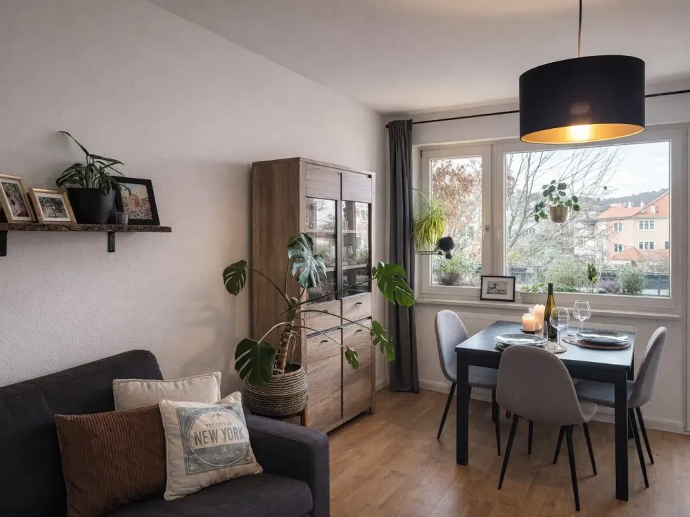 Fully furnished 3-room apartment with balcony, garden and home office, Feb. 2027 to Feb. 2028