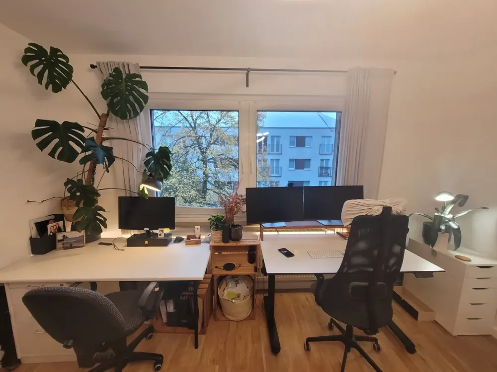 Fully furnished 3-room apartment with balcony, garden and home office, Feb. 2027 to Feb. 2028