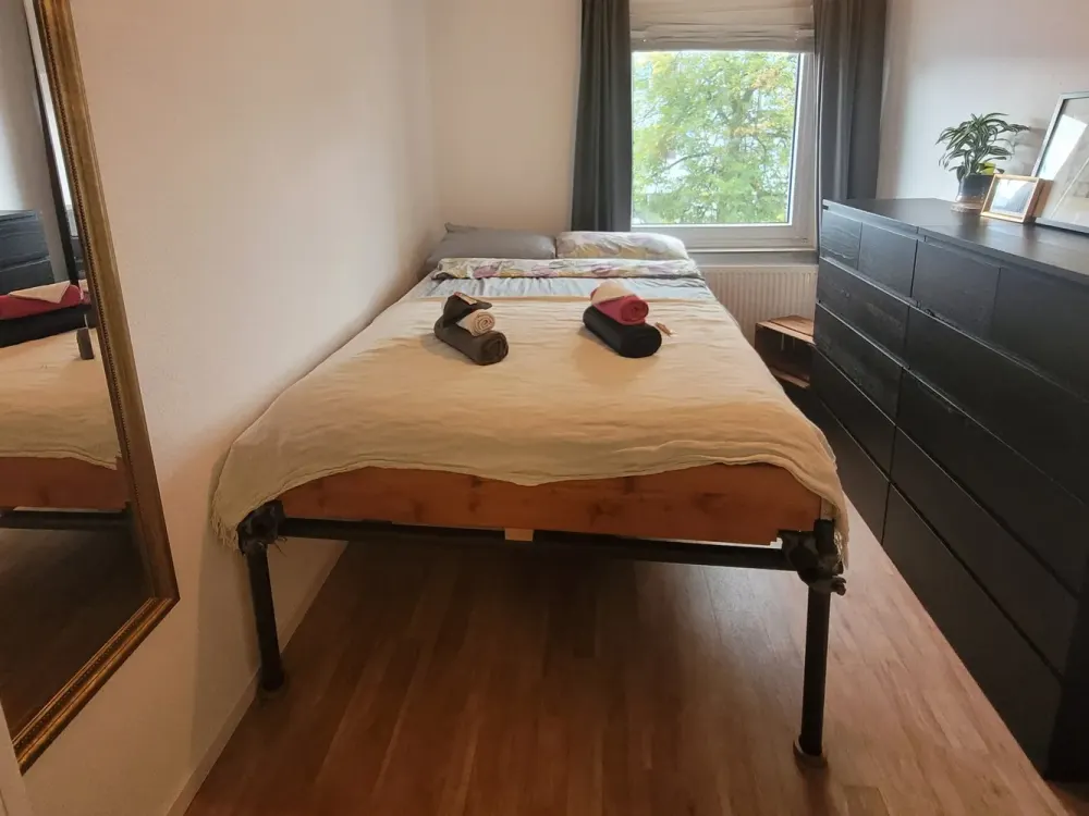 Fully furnished 3-room apartment with balcony, garden and home office, Feb. 2027 to Feb. 2028