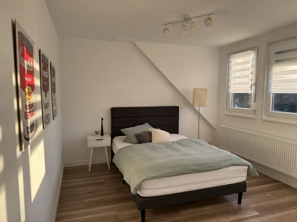 Geschmackvolle, gepflegte, möbilierte Single 2-Raum-DG-Wohnung in Offenbach am Main