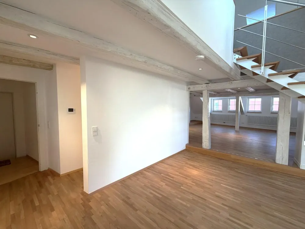 Lichtdurchflutetes Loft mit historischem Flair und komfortablem TG-Stellplatz
