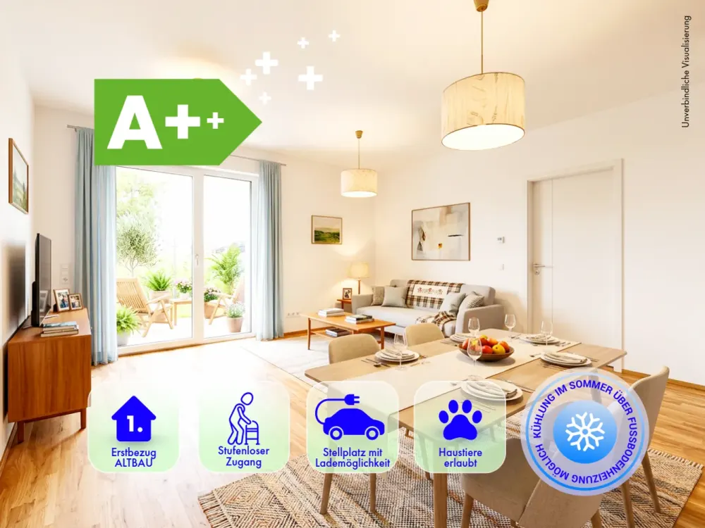 *** NEUBAU * ECO 2.0 * Wärmepumpe * Kühlung * 06/26 * 2 Zimmer * JETZT BESICHTIGEN *