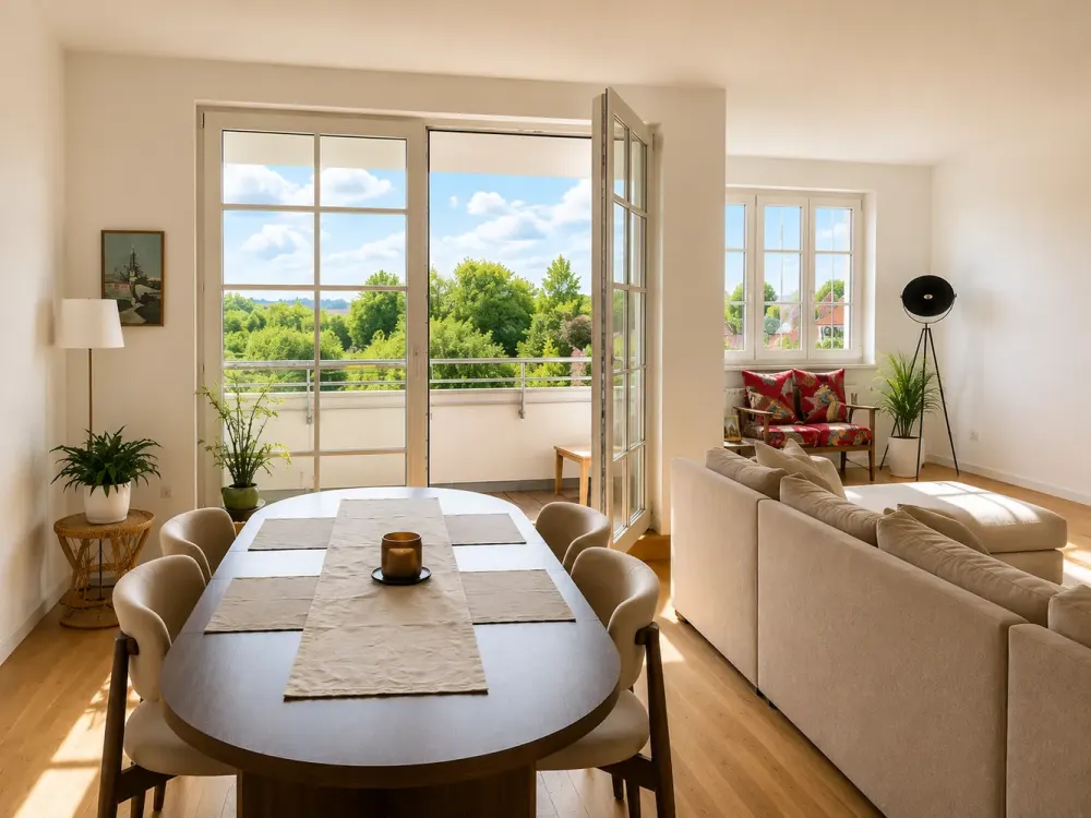 Helle 3-Zimmer-Dachgeschosswohnung mit Weitblick ins Grüne