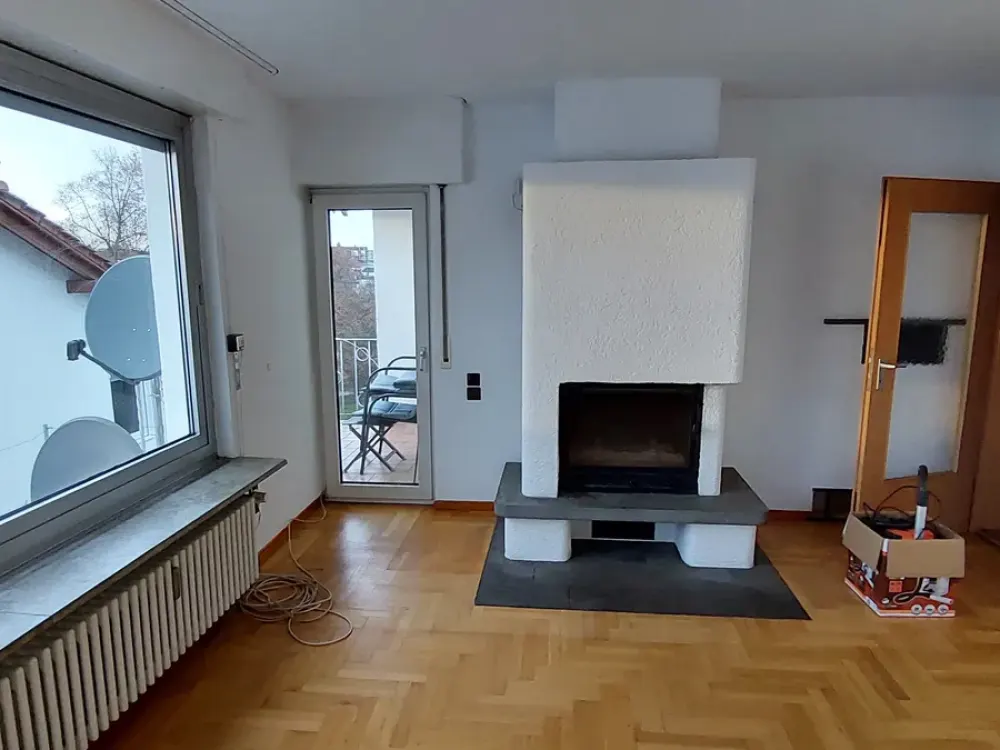 3,5-Zimmer-Wohnung mit Balkon, Kachelofen & schönem Ausblick in Poppenweiler