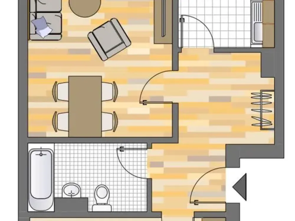 Freundliche 2-Zimmer-Wohnung in Neuss Erfttal