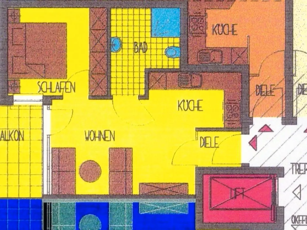Barrierefreie Wohnung, 2.OG, Aufzug, Balkon