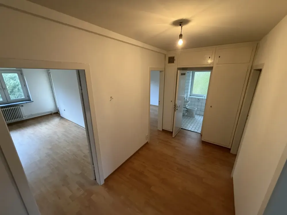 Helle 3-Zimmer-Wohnung mit großem Südbalkon ins Grüne & Einbauküche, ruhig und zentral
