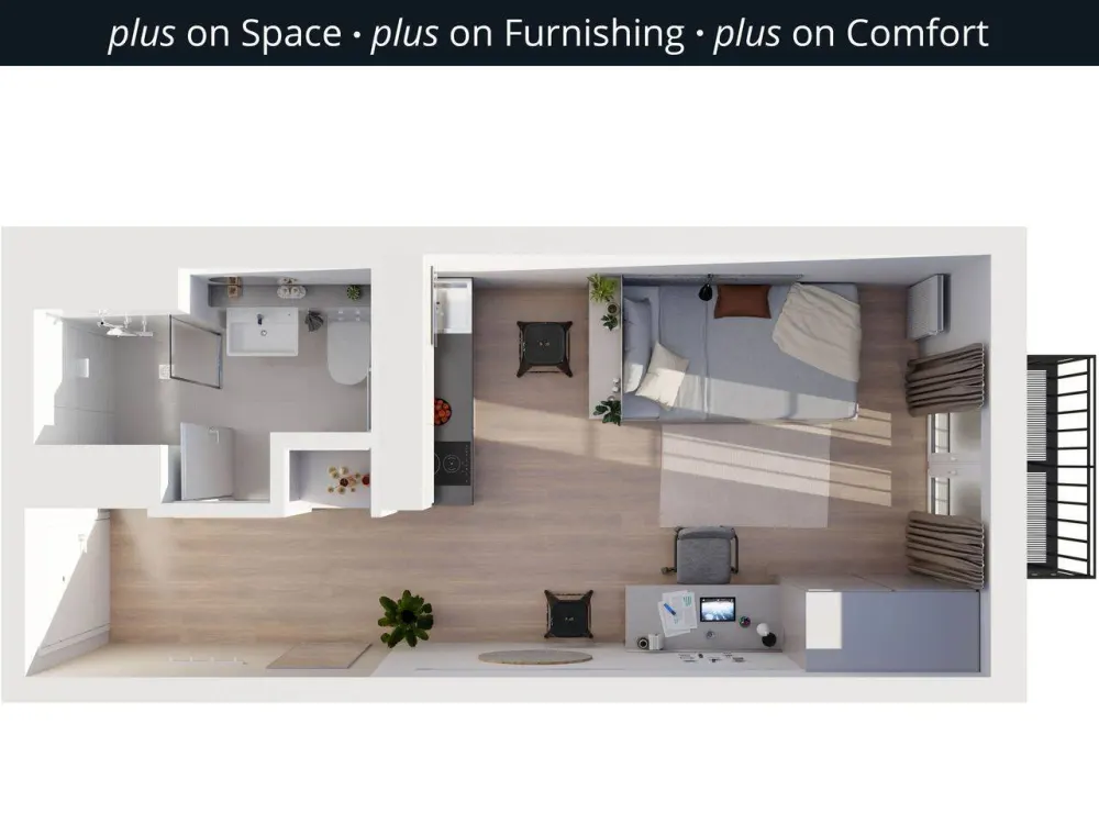 THE FIZZ plus Hamburg Hammerbrook - Vollmöblierte & Ausgestattete Apartments für Studierende